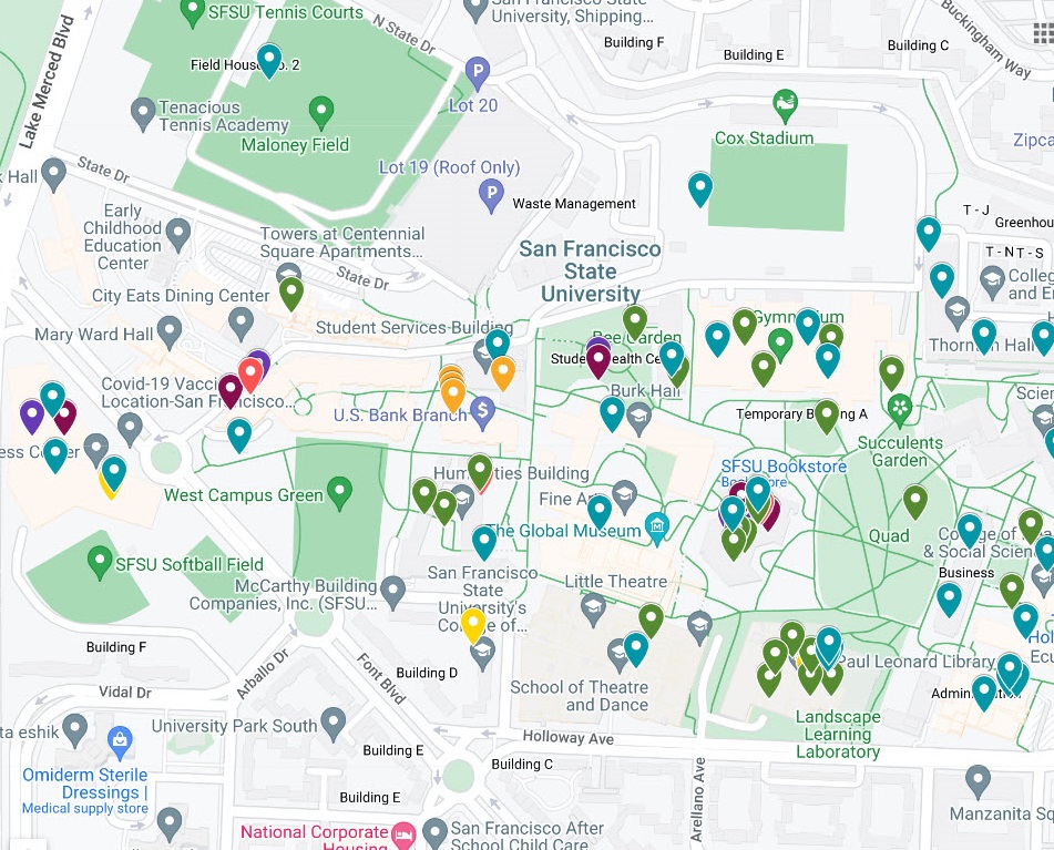 SFSU Wellness Map